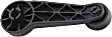 Front or Rear, Driver or Passenger Side Window Crank, Textured Black