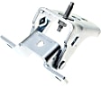 Front, Driver or Passenger Side, Upper Door Hinge, Chrome