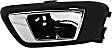 Rear, Passenger Side Interior Door Handle, Black Bezel with Chrome Lever, Without Door Lock Hole, For 14-16 SE/ST/Titanium Models