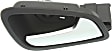Rear, Passenger Side Black bezel with silver lever Interior Door Handle