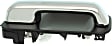 Rear, Driver Side Exterior Door Handle, Black Bezel With Chrome Lever, Without Key Hole, Without Power Lock