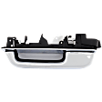 Rear, Driver Side Chrome Exterior Door Handle, Without Key Hole