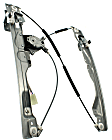 Rear, Passenger Side Power Window Regulator, With Motor