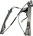 Rear, Driver Side Power Window Regulator, With Motor