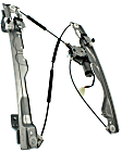 Rear, Driver Side Power Window Regulator, With Motor