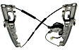 Rear, Driver Side Power Window Regulator, With Motor