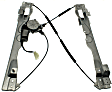 Rear, Driver Side Power Window Regulator, With Motor