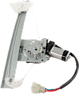 Rear, Passenger Side Window Regulator, Power, With 6-Prong Connector