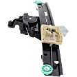 Rear, Driver Side Power Window Regulator, With Motor