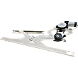 Rear, Passenger Side Power Window Regulator, with Motor