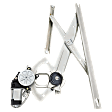 Rear, Driver Side Power Window Regulator, with Motor