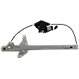 2015 Ford F-350 Super Duty - Rear, Driver Side Power Window Regulator, With Motor