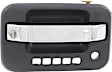 2012 Ford F-150 - Front, Driver Side Chrome Lever with Textured Black Bezel Exterior Door Handle, With Key Hole
