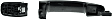 2014-2023 Ford Transit Connect - Rear, Driver or Passenger Side Textured Black Exterior Door Handle, Without Key Hole