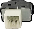 Front, Passenger Side Window Switch, Black, 1-Button