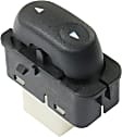 Front, Passenger Side Window Switch, Black, 1-Button