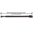 Rear Driveshaft, (55.75 in.)-(1416 mm) Compressed Length, 8 Cyl, 7.3L Eng, 4WD, Automatic/Manual Transmission
