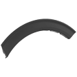 Rear, Driver Side, Rear Section Fender Trim, Textured Black