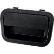 Tailgate Handle, Textured Black Plastic Without Camera Hole Without Key Hole
