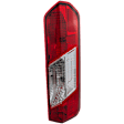 Passenger Side Tail Light, with Bulb, Halogen, Clear and Red Lens