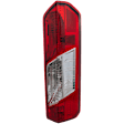 Passenger Side Tail Light, with Bulb, Halogen, Clear and Red Lens