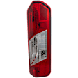 Passenger Side Tail Light, with Bulb, Halogen, Clear and Red Lens
