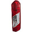 Passenger Side Tail Light, with Bulb, Halogen, Clear and Red Lens, CAPA CERTIFIED