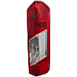 Passenger Side Tail Light, with Bulb, Halogen, Clear and Red Lens, CAPA CERTIFIED