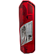 Passenger Side Tail Light, with Bulb, Halogen, Clear and Red Lens, CAPA CERTIFIED