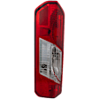 Driver Side Tail Light, with Bulb, Halogen, Clear and Red Lens