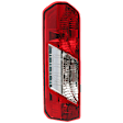 2015-2021 Ford Transit-350 HD - Driver Side Tail Light, with Bulb, Halogen, Clear and Red Lens, CAPA CERTIFIED