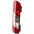 Driver Side Tail Light, with Bulb, Halogen, Clear and Red Lens, CAPA CERTIFIED