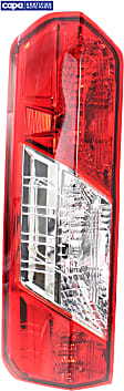 2015-2021 Ford Transit-350 HD - Driver Side Tail Light, with Bulb, Halogen, Clear and Red Lens, CAPA CERTIFIED