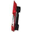 Driver Side Tail Light, with Bulb, Halogen, Clear and Red Lens, CAPA CERTIFIED