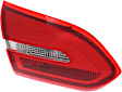 Driver Side, Inner Tail Light, with Bulb, Halogen, Red Lens, Sedan, CAPA CERTIFIED
