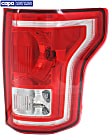 2015-2017 Ford F-150 - Passenger Side Tail Light, with Bulb, Halogen, Clear and Red Lens, CAPA CERTIFIED
