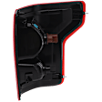 Driver Side Tail Light, with Bulb, Halogen, Clear and Red Lens, CAPA CERTIFIED
