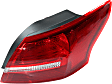 Passenger Side, Outer Tail Light, with Bulb, Halogen, Red Lens, S Model, CAPA Certified