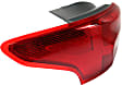 2016 Ford Focus - Driver Side, Outer Halogen Tail Light, With bulb(s), Mounts on Body, OE Replacement, CAPA Certified