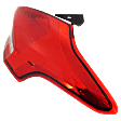 Passenger Side Tail Light, with Bulb, Halogen, Red Lens, CAPA CERTIFIED