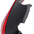 Driver Side Tail Light, with Bulb, Halogen, Red Lens, CAPA CERTIFIED