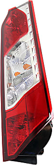 Passenger Side Tail Light, with Bulb, Halogen, Red Lens, CAPA CERTIFIED
