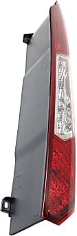 Passenger Side Tail Light, with Bulb, Halogen, Red Lens, CAPA CERTIFIED