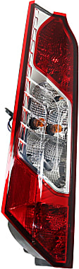Driver Side Tail Light, with Bulb, Halogen, Red Lens