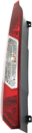 Driver Side Tail Light, with Bulb, Halogen, Red Lens