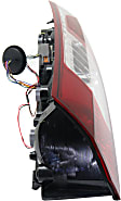 Driver Side Tail Light, with Bulb, Halogen, Red Lens