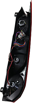Driver Side Tail Light, with Bulb, Halogen, Red Lens