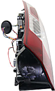 Driver Side Tail Light, with Bulb, Halogen, Red Lens, CAPA CERTIFIED