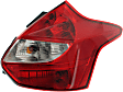 Passenger Side Tail Light, with Bulb, Halogen, Red Lens, Hatchback