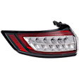 Driver Side Tail Light, with Bulb, LED, Clear and Red Lens, Sport/Titanium Models, CAPA CERTIFIED